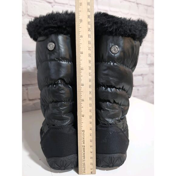 The North Face Appy Women's Boots Black Quilted Puffer Winter Goose Down Size 11 - Picture 7 of 16